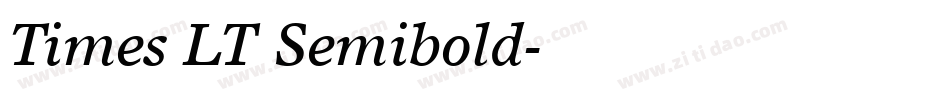 Times LT Semibold字体转换